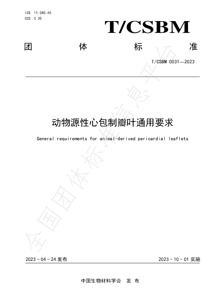 T/CSBM 0031-2023 标准预览