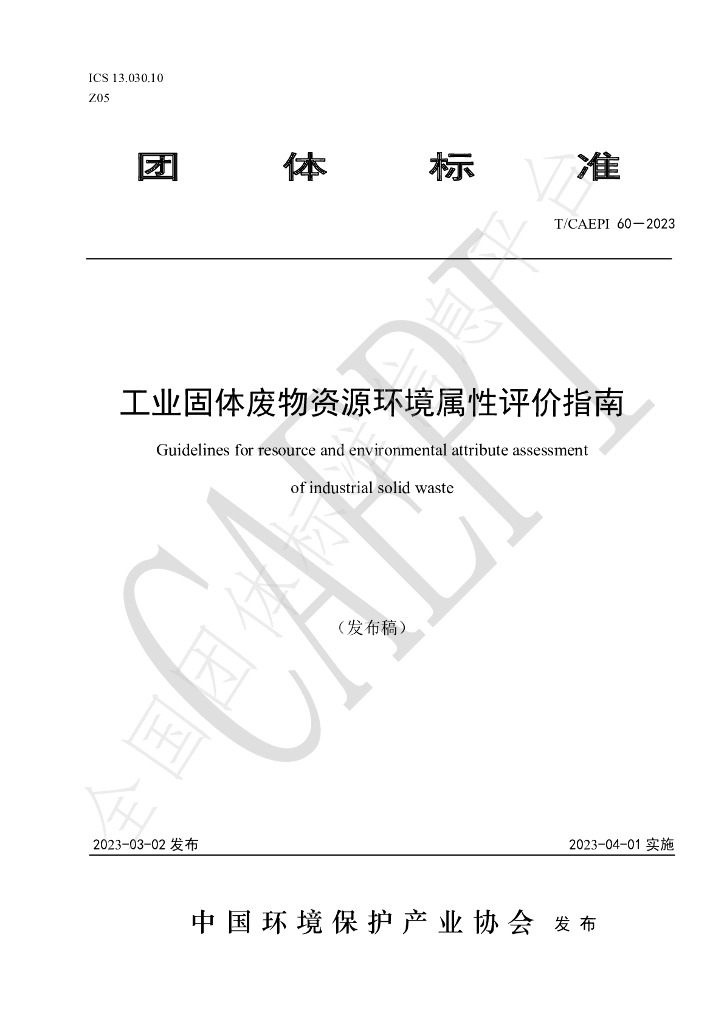 T/CAEPI 60-2023 标准预览