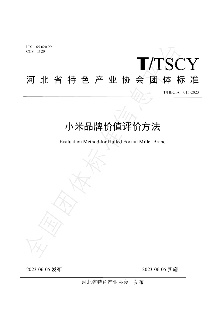 T/HBCIA 015-2023 标准预览