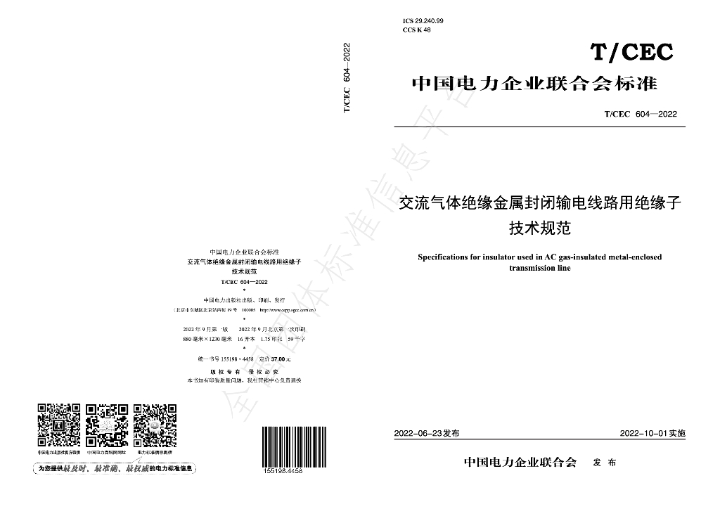 T/CEC 604-2022 标准预览