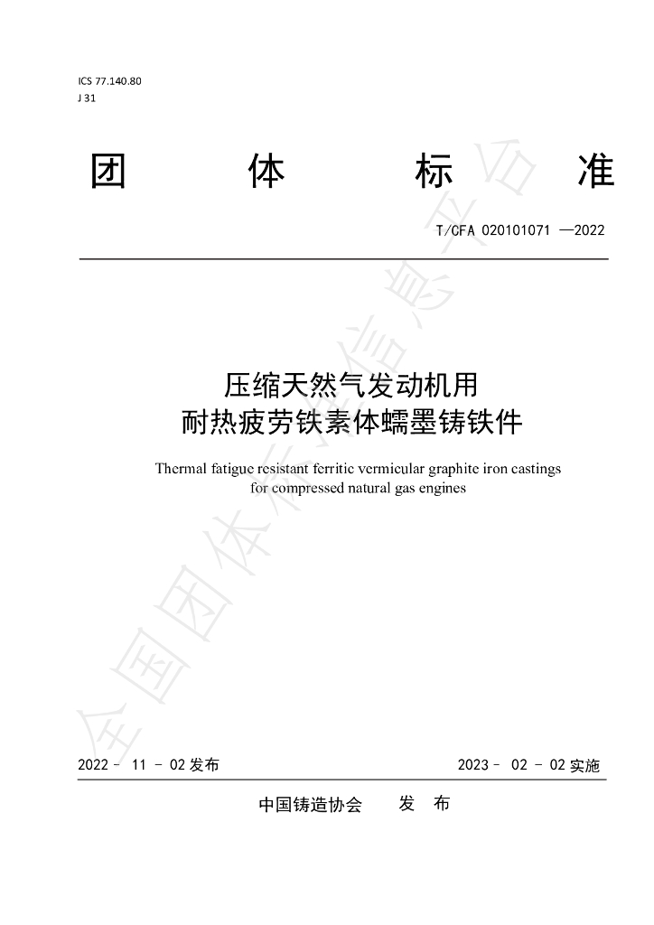T/CFA 020101071-2022 标准预览