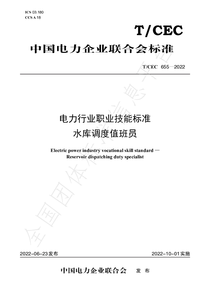 T/CEC 655-2022 标准预览