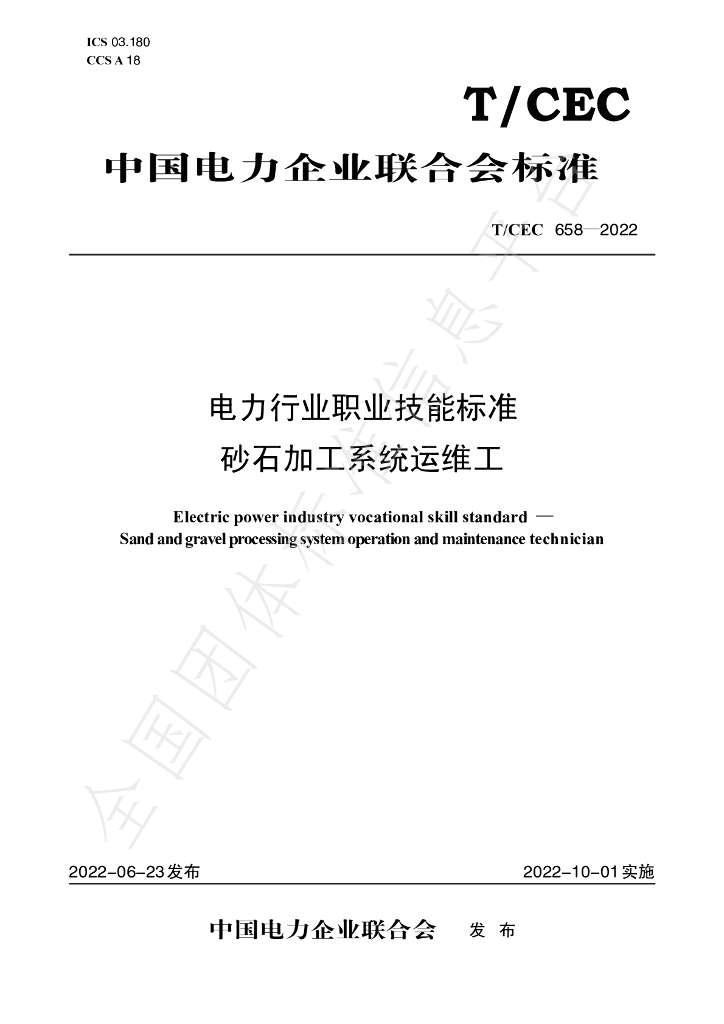 T/CEC 658-2022 标准预览