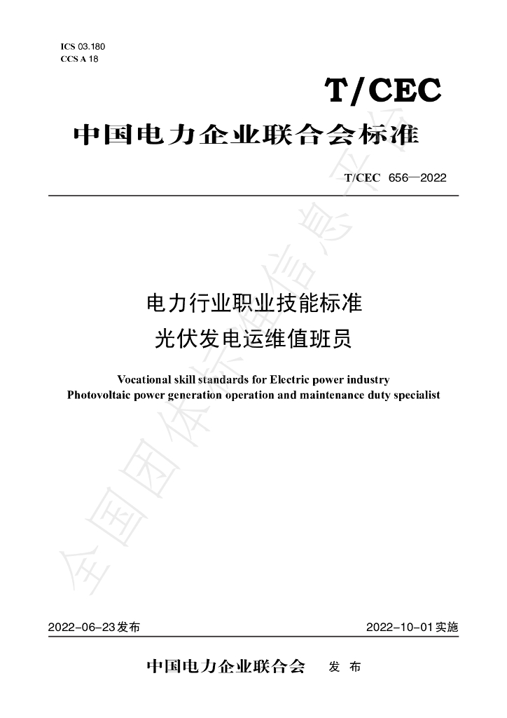 T/CEC 656-2022 标准预览