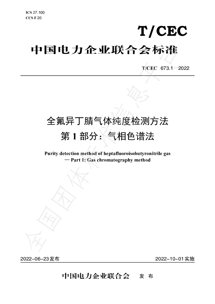 T/CEC 673.1-2022 标准预览