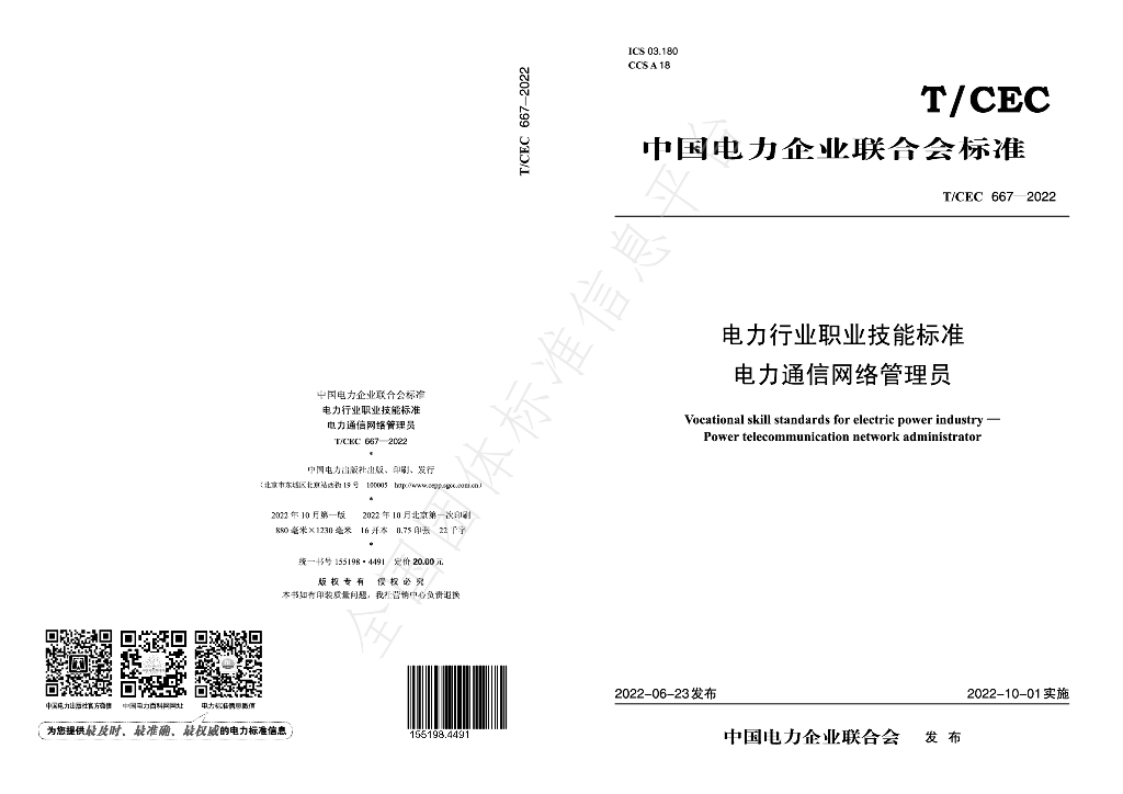 T/CEC 667-2022 标准预览