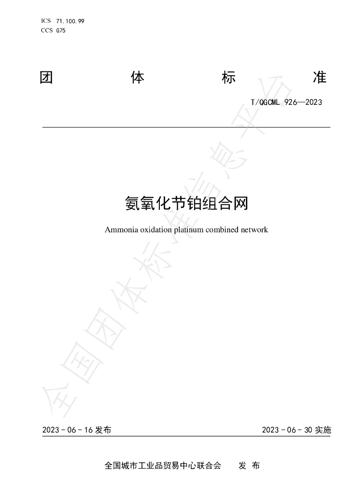 T/QGCML 926-2023 标准预览