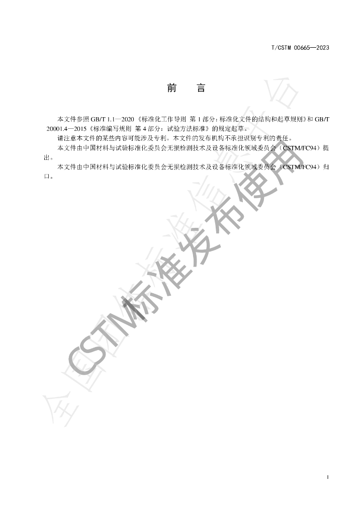 T/CSTM 00665-2023 标准预览