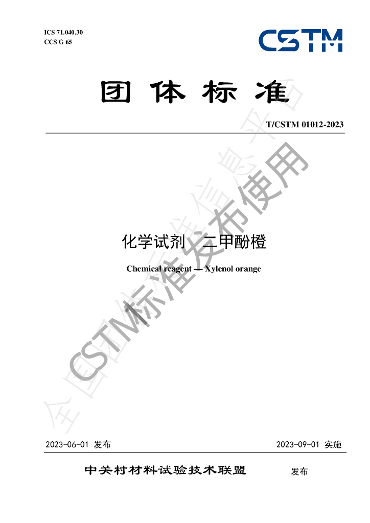 T/CSTM 01012-2023 标准预览