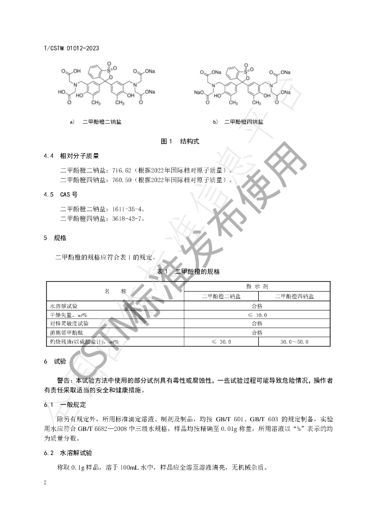 T/CSTM 01012-2023 标准预览