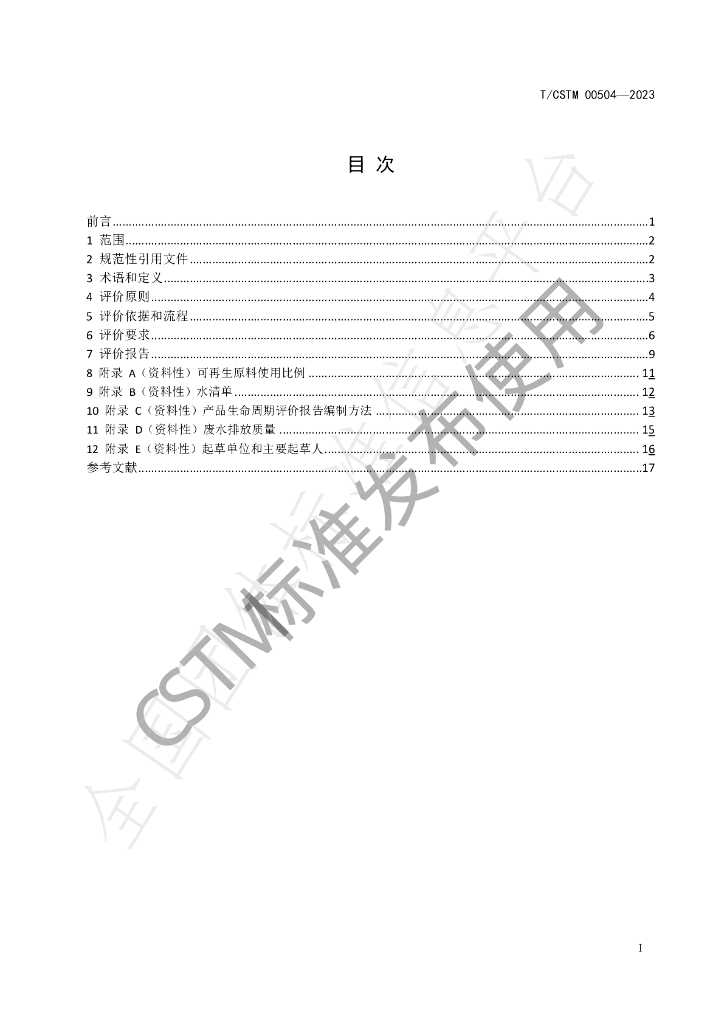 T/CSTM 00504-2023 标准预览