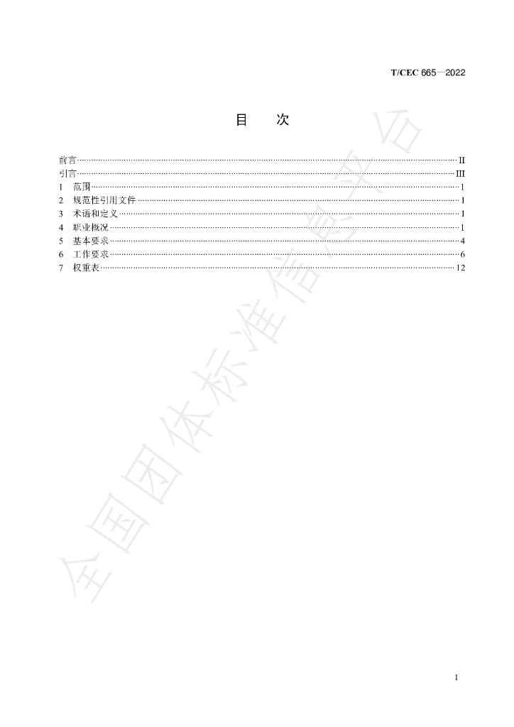 T/CEC 665-2022 标准预览