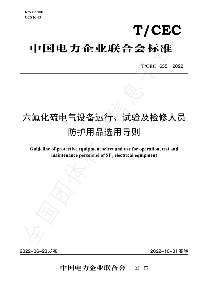 T/CEC 635-2022 标准预览