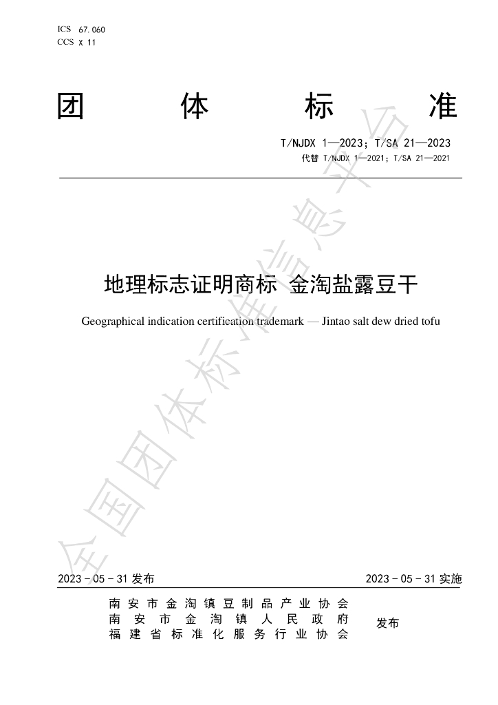 T/SA 21-2023 标准预览