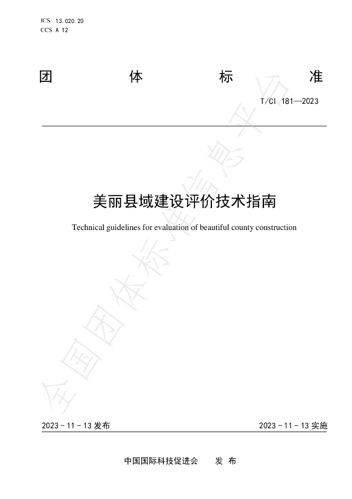 T/CI 181-2023 标准预览