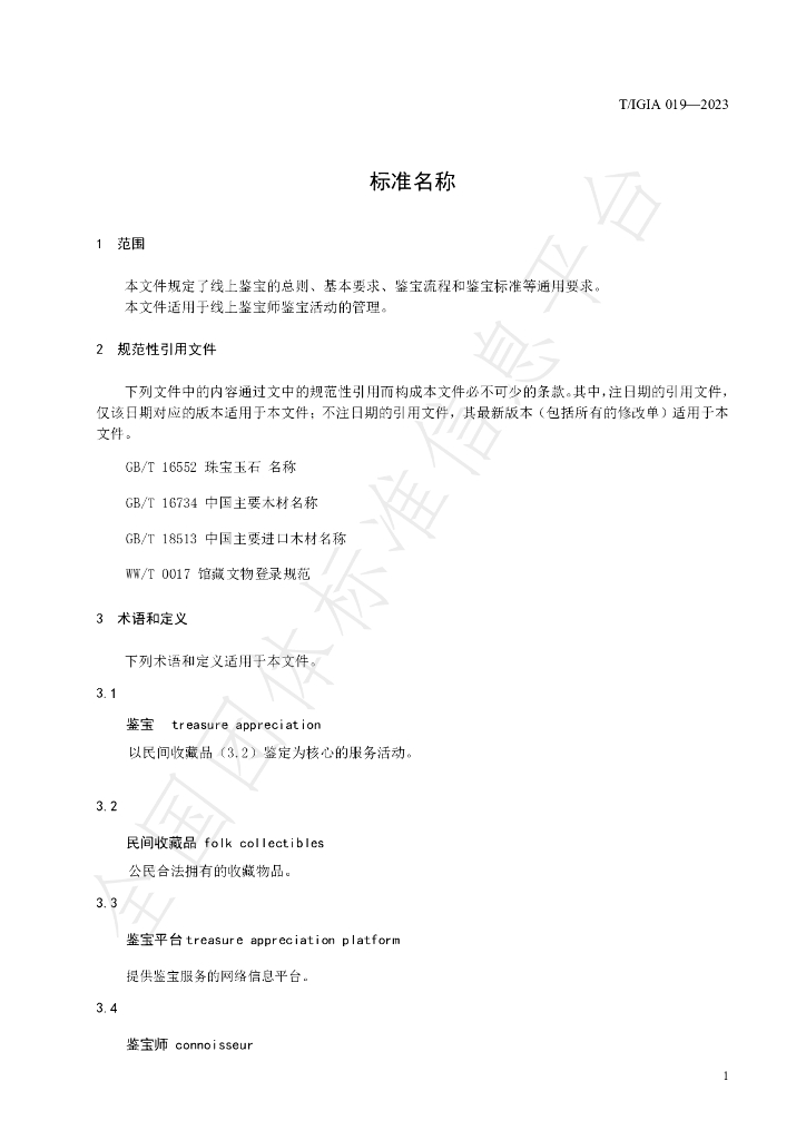 T/IGIA 019-2023 标准预览