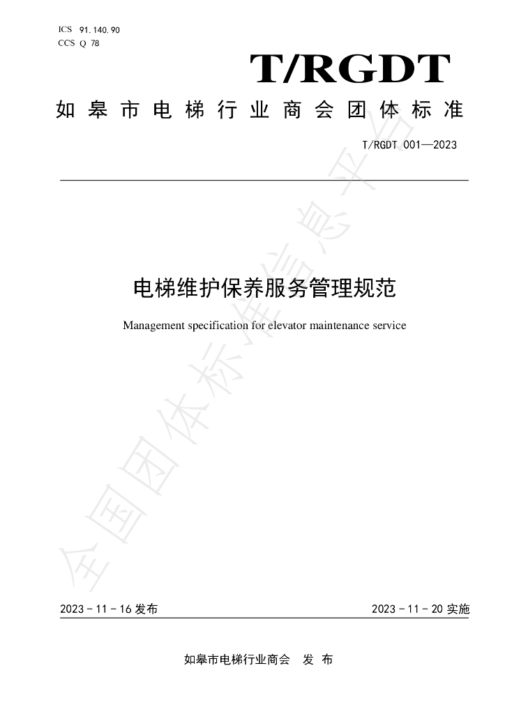 T/RGDT 001-2023 标准预览