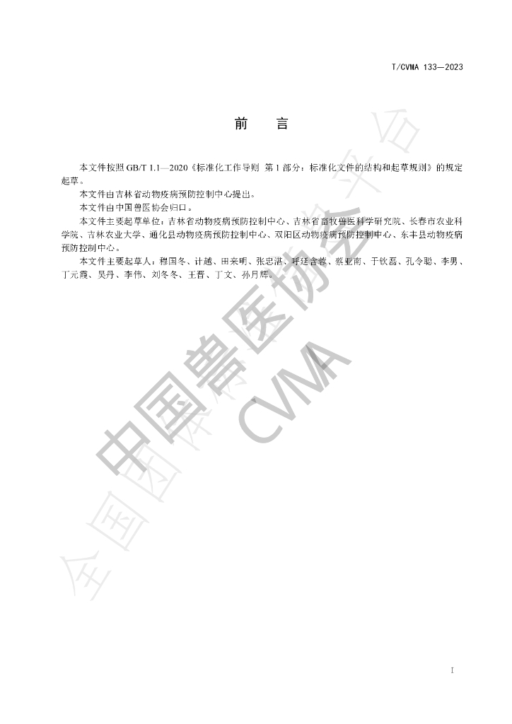T/CVMA 133-2023 标准预览