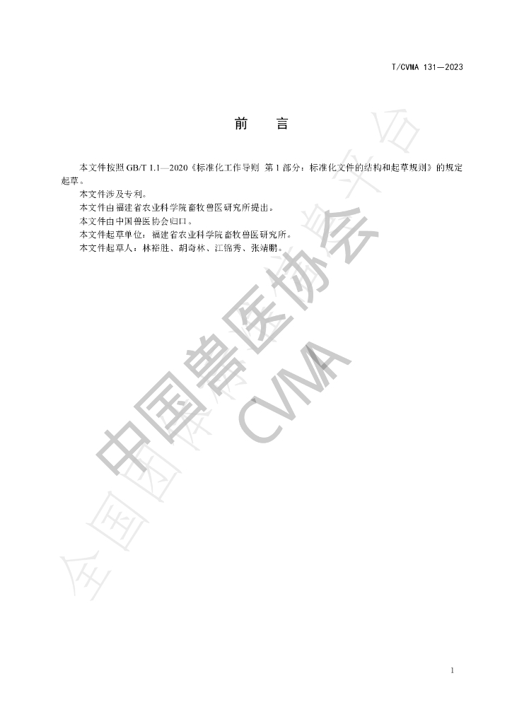 T/CVMA 131-2023 标准预览