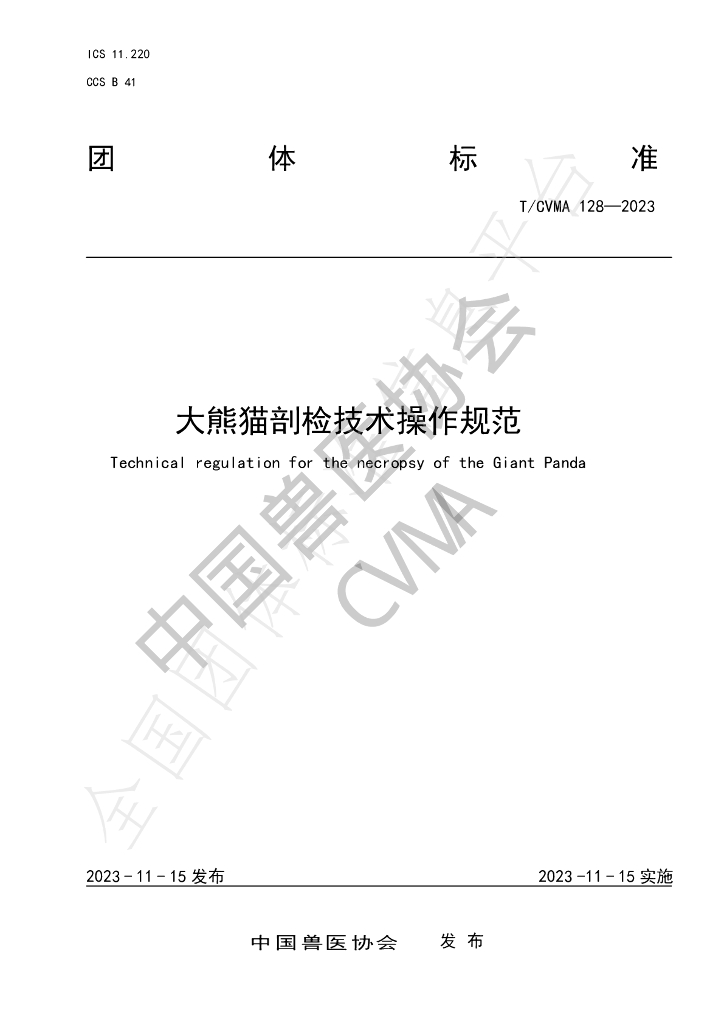 T/CVMA 128-2023 标准预览