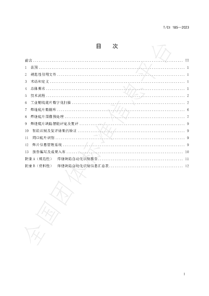 T/CI 185-2023 标准预览