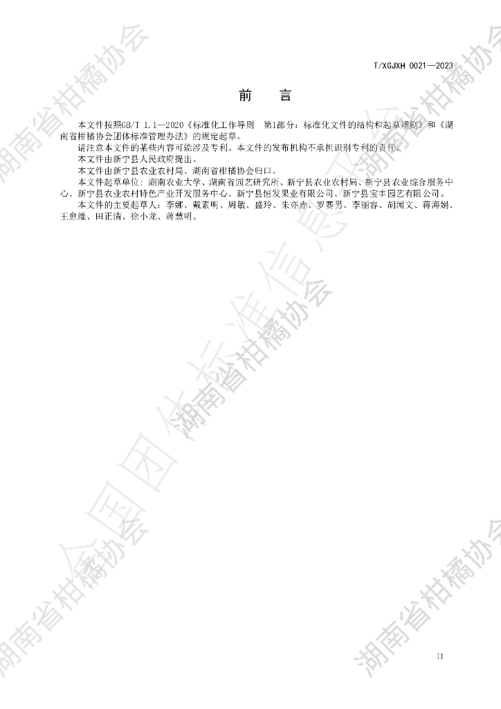 T/HNSGJXH 0021-2023 标准预览