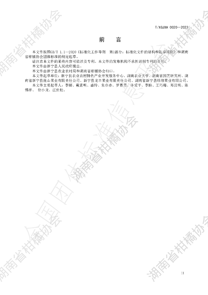 T/HNSGJXH 0020-2023 标准预览