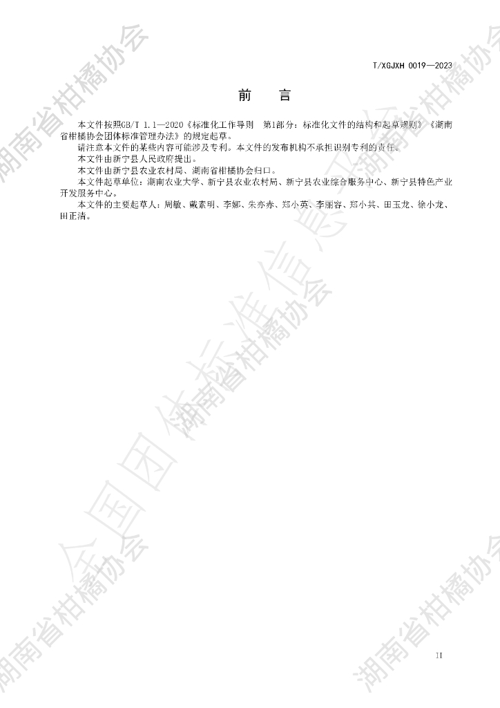 T/HNSGJXH 0019-2023 标准预览