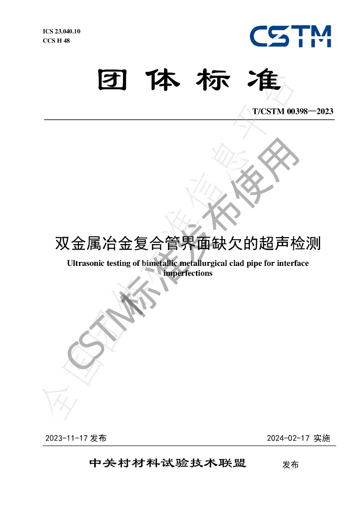 T/CSTM 00398-2023 标准预览