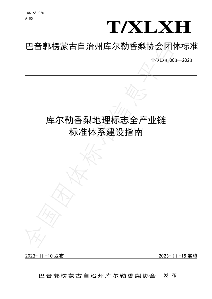 T/XLXH 003-2023 标准预览