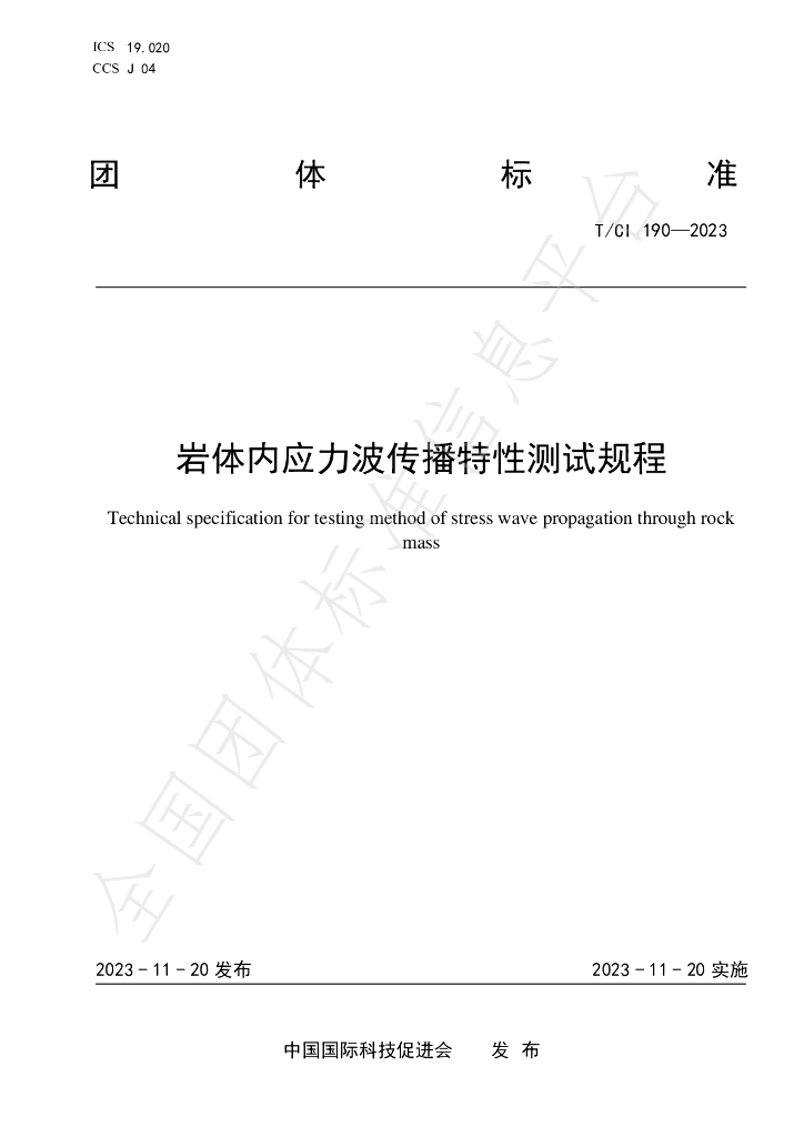 T/CI 190-2023 标准预览