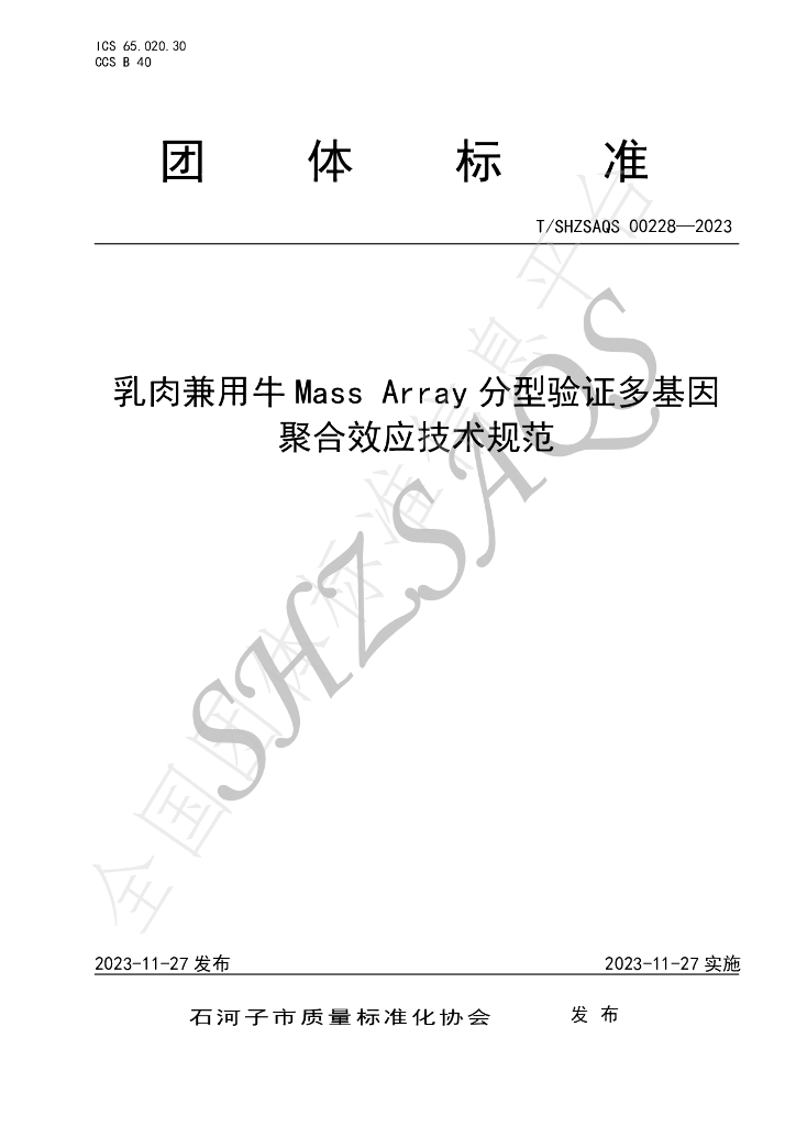 T/SHZSAQS 00228-2023 标准预览