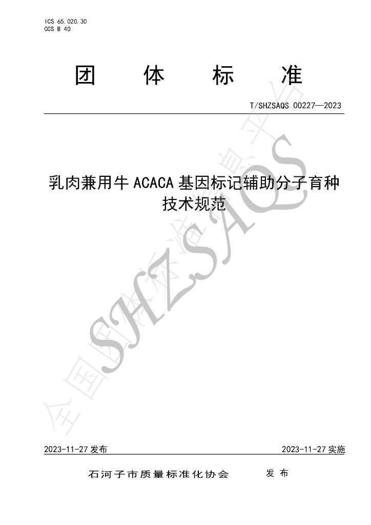 T/SHZSAQS 00227-2023 标准预览