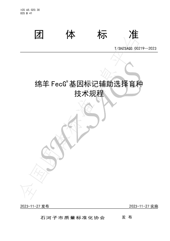 T/SHZSAQS 00219-2023 标准预览