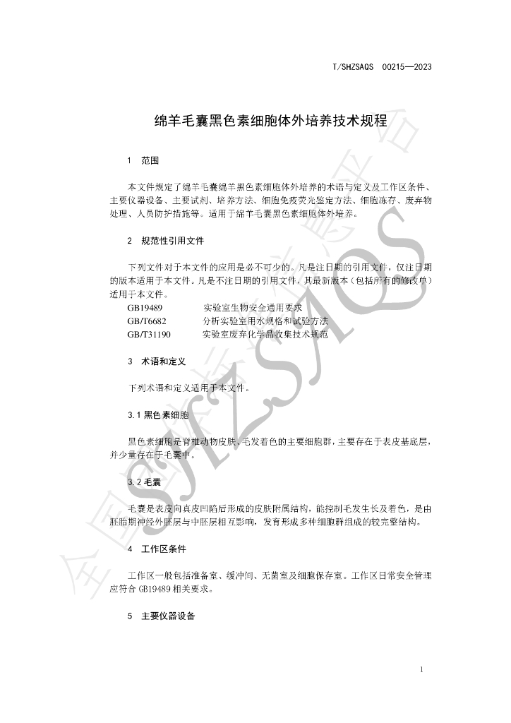 T/SHZSAQS 00215-2023 标准预览