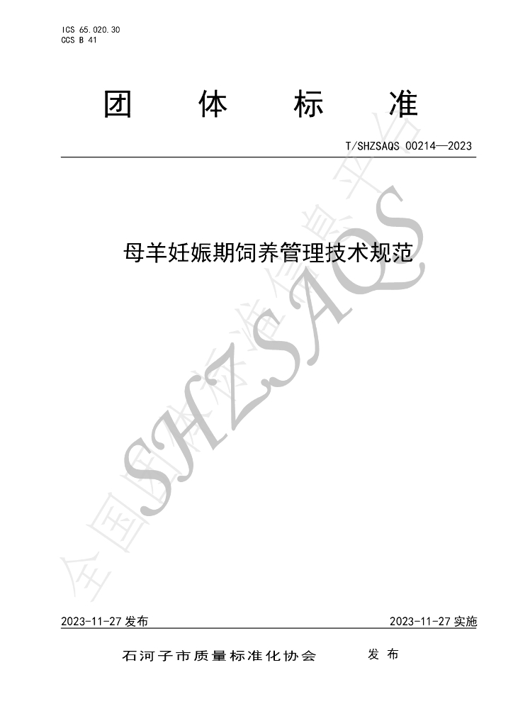 T/SHZSAQS 00214-2023 标准预览
