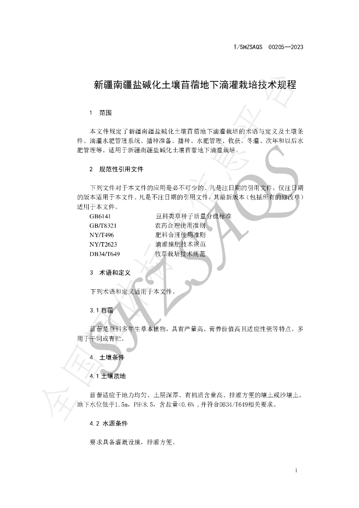 T/SHZSAQS 00205-2023 标准预览