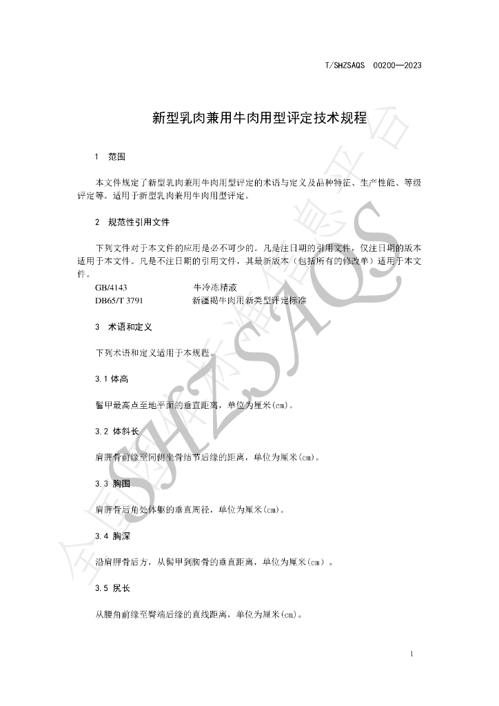 T/SHZSAQS 00200-2023 标准预览