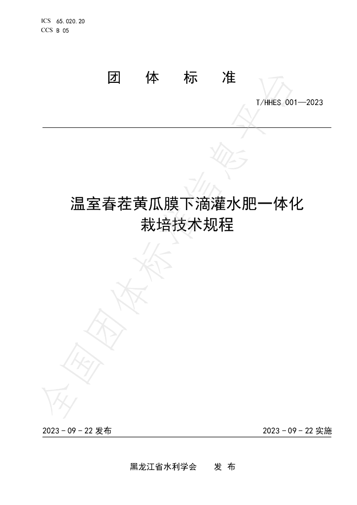T/HHES 001-2023 标准预览