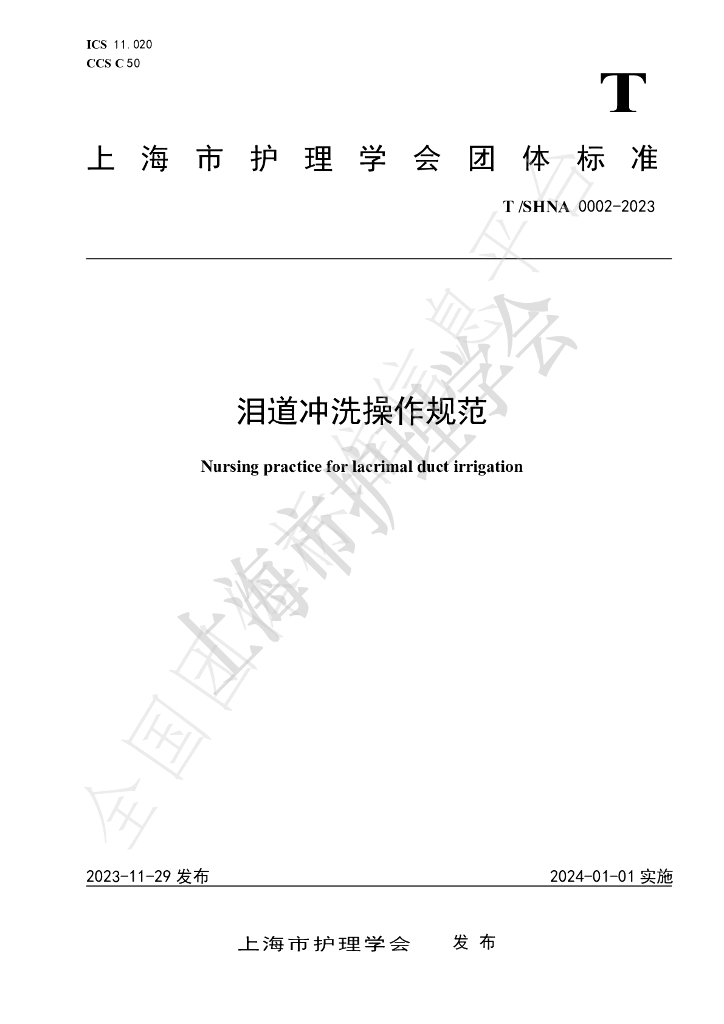 T/SHNA 0002-2023 标准预览