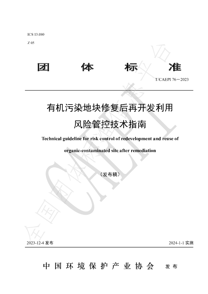 T/CAEPI 76-2023 标准预览
