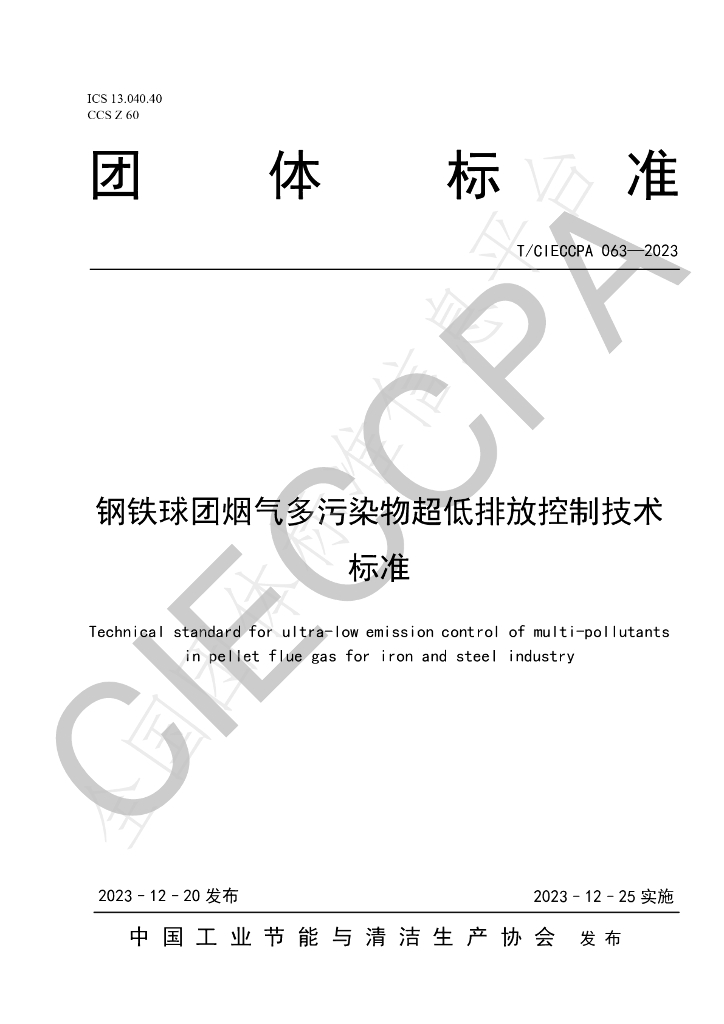 T/CIECCPA 063-2023 标准预览