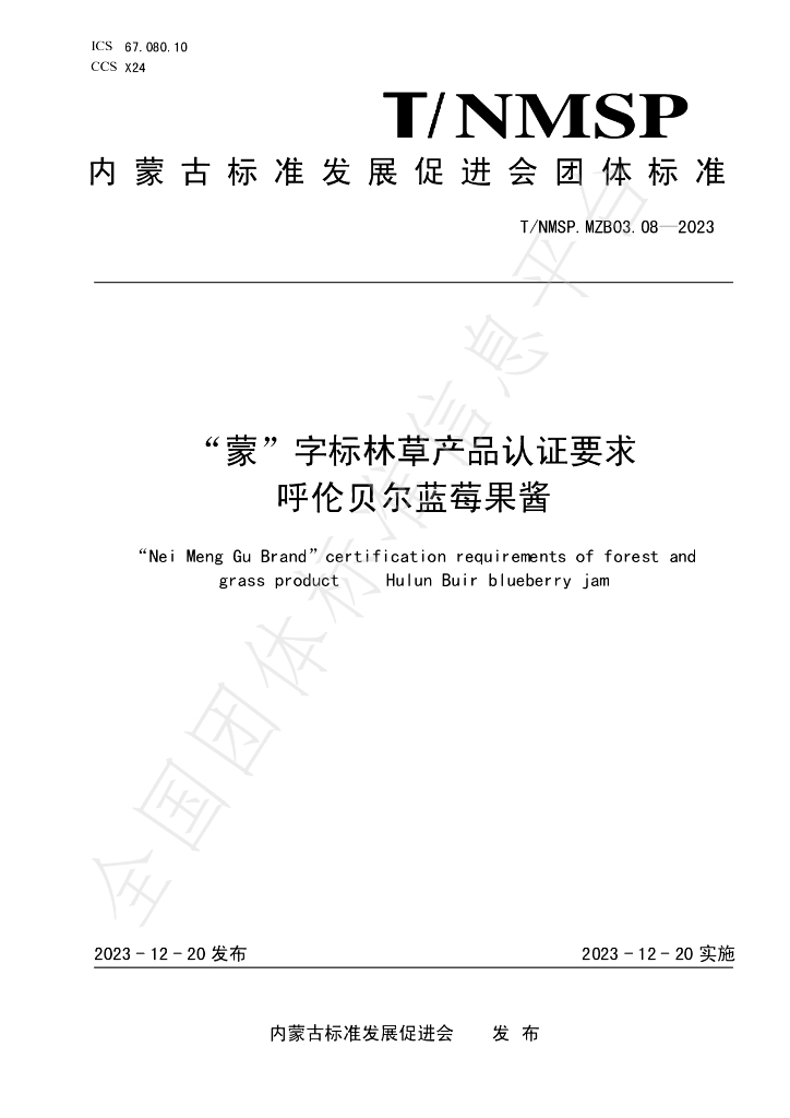 T/NMSP MZB03.08-2023 标准预览