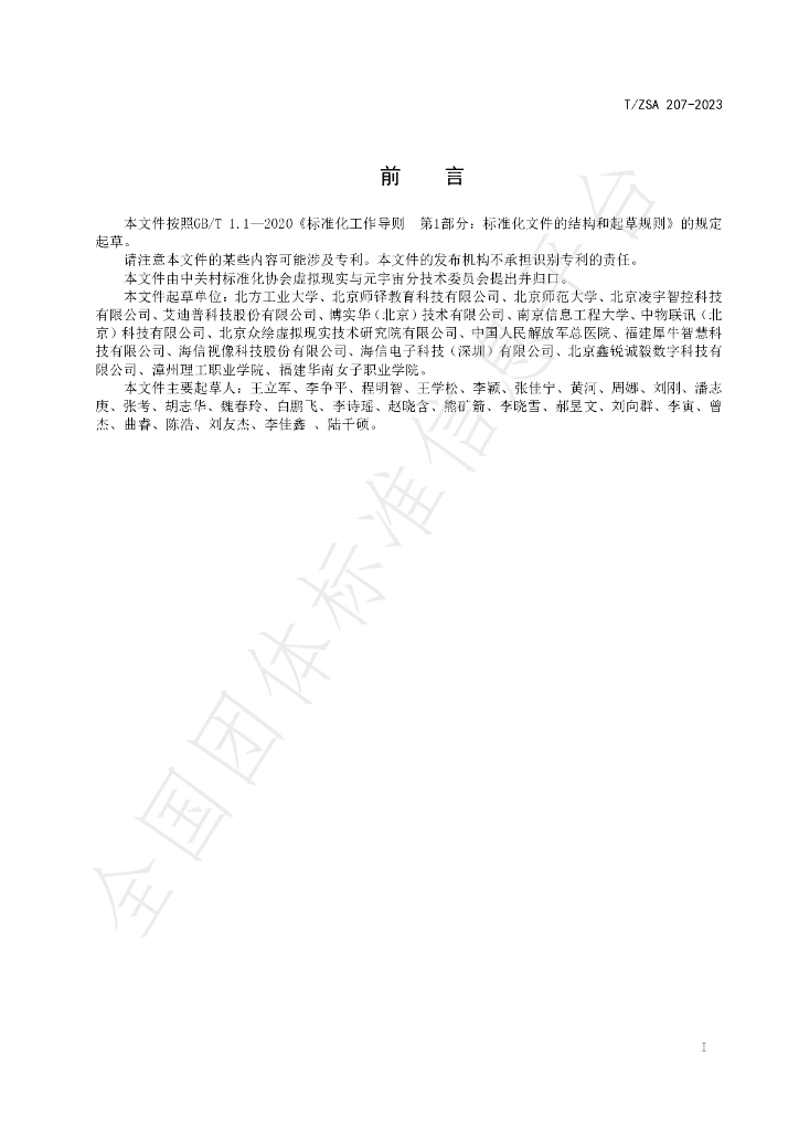 T/ZSA 207-2023 标准预览