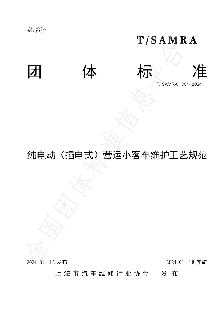 T/SAMRA 001-2024 标准预览