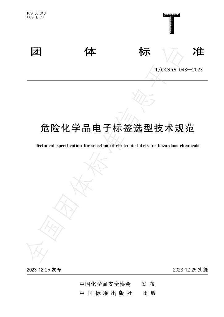 T/CCSAS 048-2023 标准预览