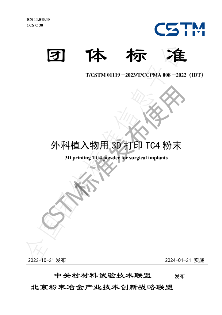 T/CSTM 01119-2023 标准预览