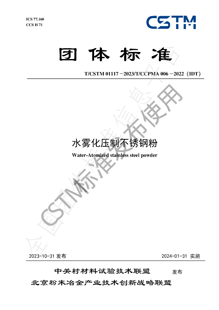 T/CSTM 01117-2023 标准预览