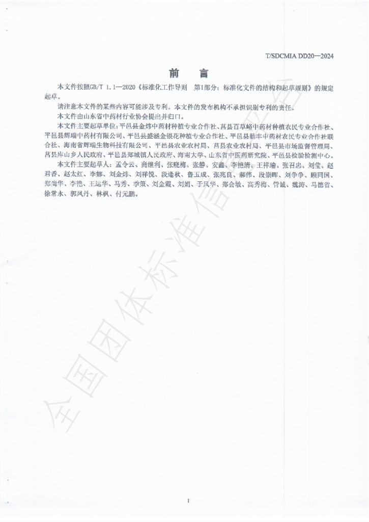 T/SDCMIA DD20-2024 标准预览