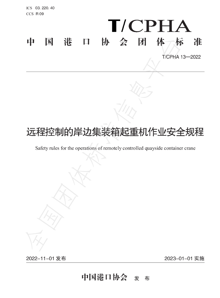 T/CPHA 13-2022 标准预览